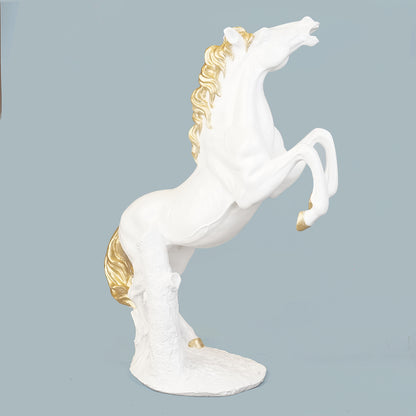 Royal Stallion of the Steppe - White