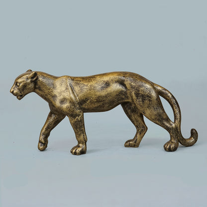 Royal Prowling Jaguar - Antique Brass