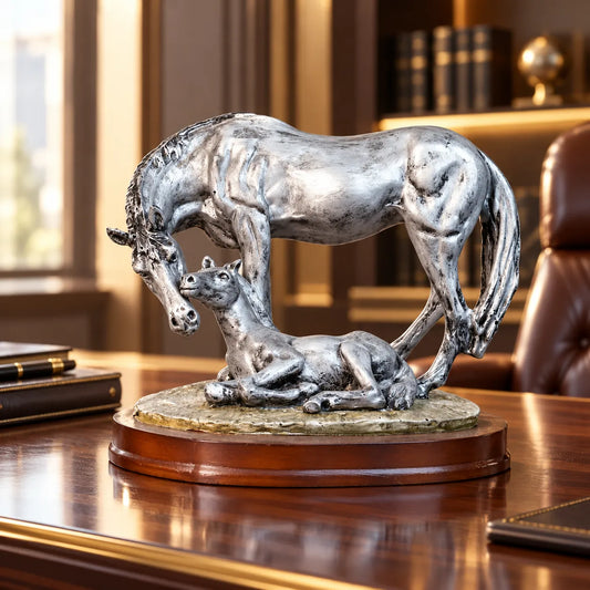 Royal Companionship Statue - Antique Silver Collection