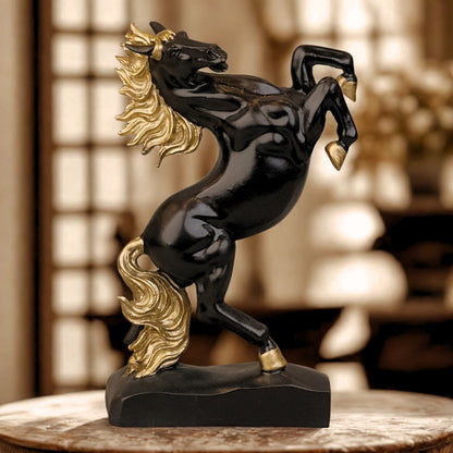 Royal Rearing Horse - Onyx Black