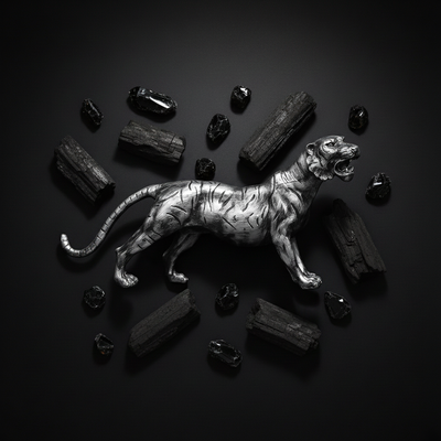 Antique Silver Figure of Fierce Command