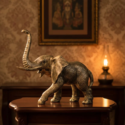 Royal Majestic Elephant - Antique Brass Collection