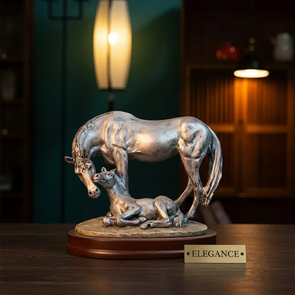 Royal Companionship Statue - Antique Silver Collection
