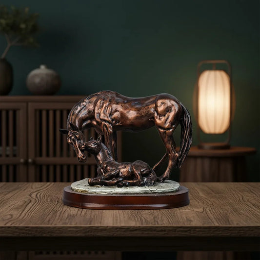 Royal Companionship Statue - Antique Copper Collection