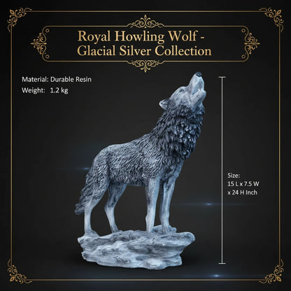 Royal Howling Wolf - Glacial Silver Collection