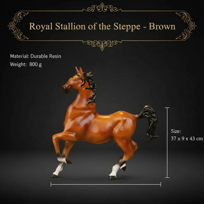 Royal Stallion of the Steppe - Brown