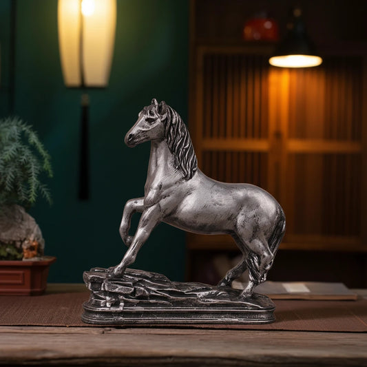 Royal Arabian Stallion - Antique Silver