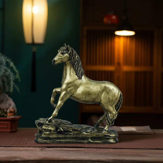 Royal Arabian Stallion - Antique Brass