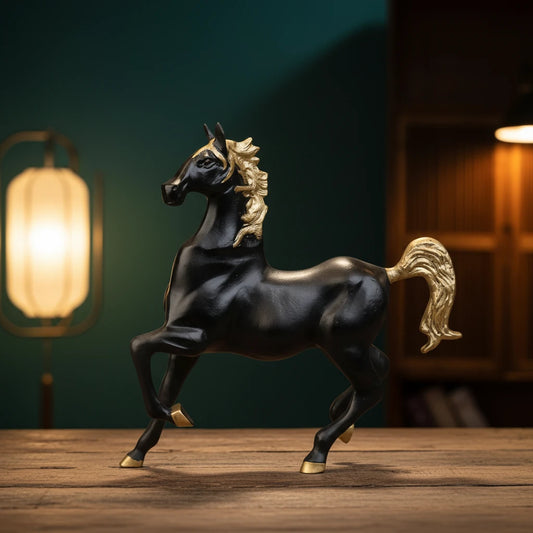 Royal Stallion of the Steppe - Black