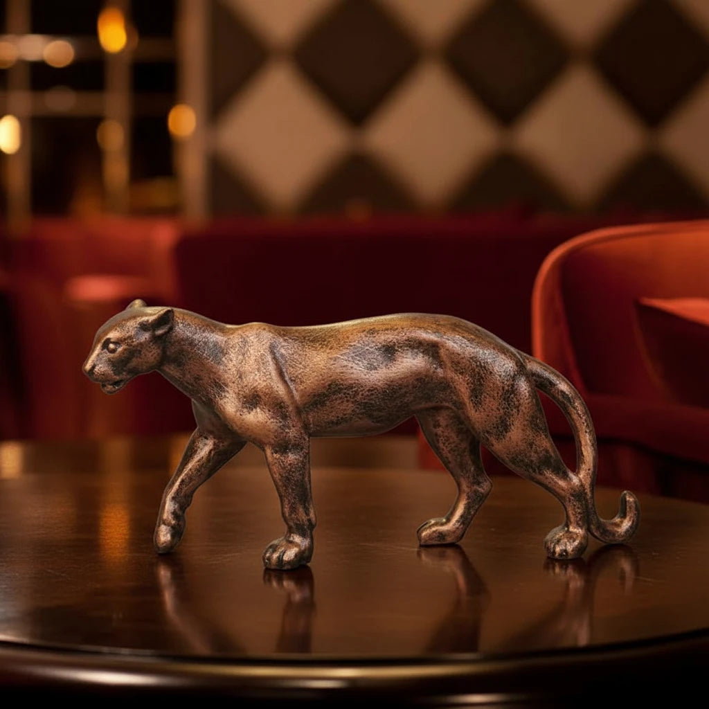 Royal Prowling Jaguar - Antique Copper