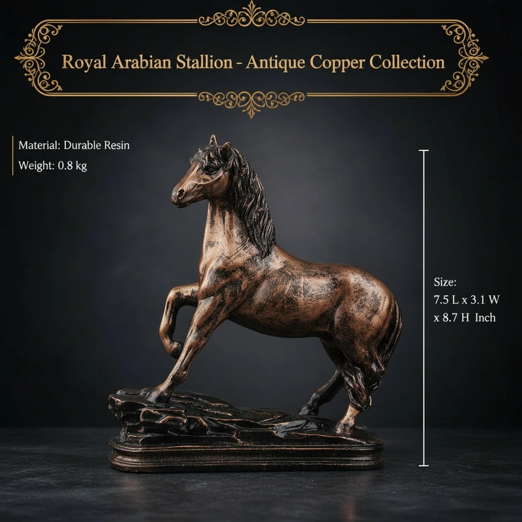 Royal Arabian Stallion - Antique Copper