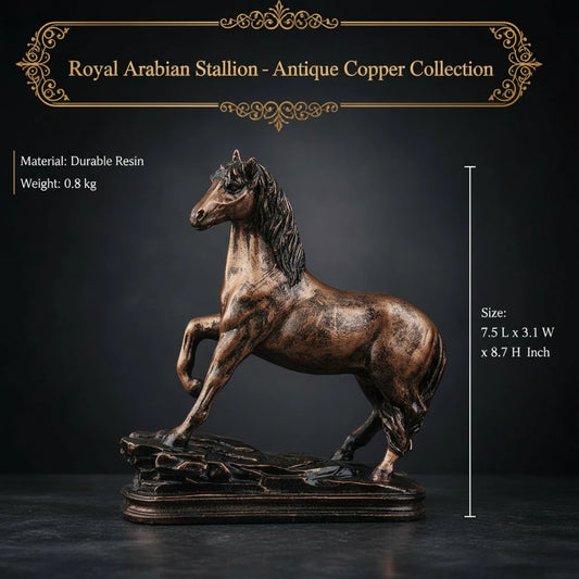 Royal Arabian Stallion - Antique Copper