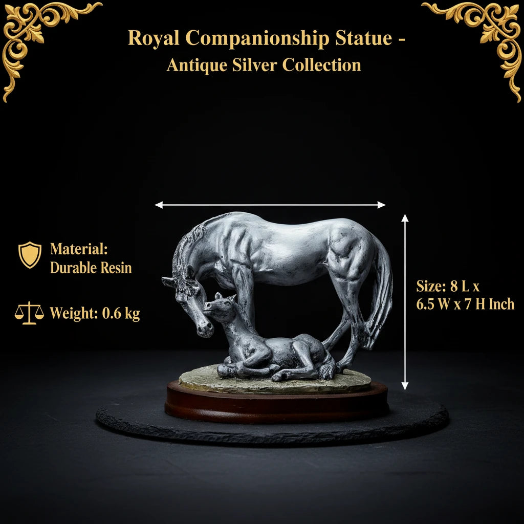 Royal Companionship Statue - Antique Silver Collection