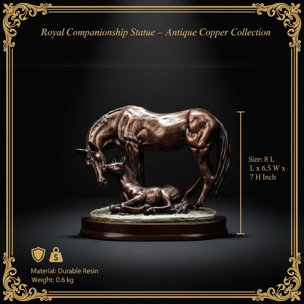 Royal Companionship Statue - Antique Copper Collection