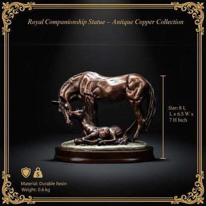 Royal Companionship Statue - Antique Copper Collection