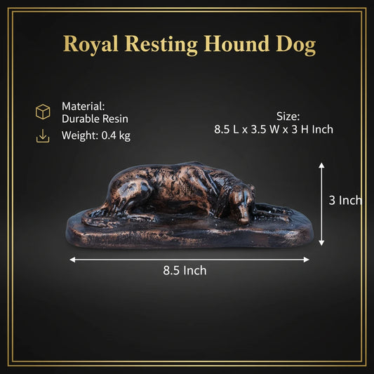 Royal Resting Hound Dog - Antique Copper Collection