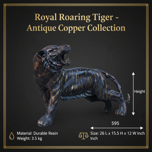 Royal Roaring Tiger - Antique Copper Collection