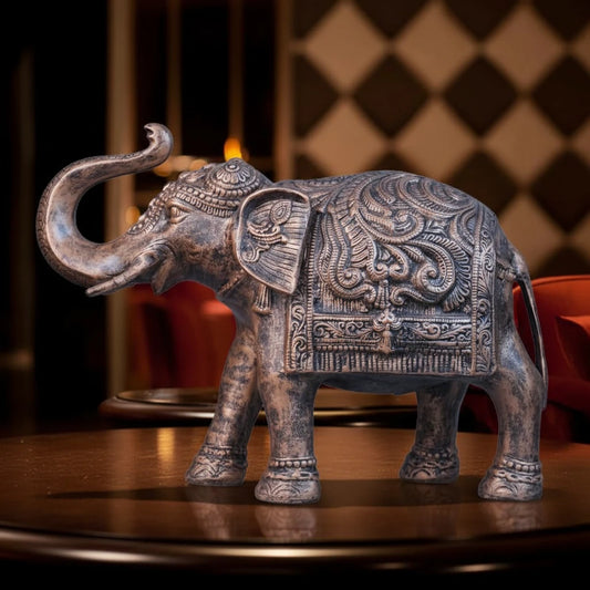 Royal Ceremonial Elephant - Antique Copper Collection