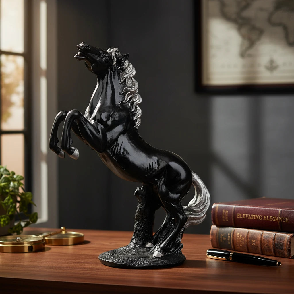 Royal Stallion of the Steppe - Silver Black