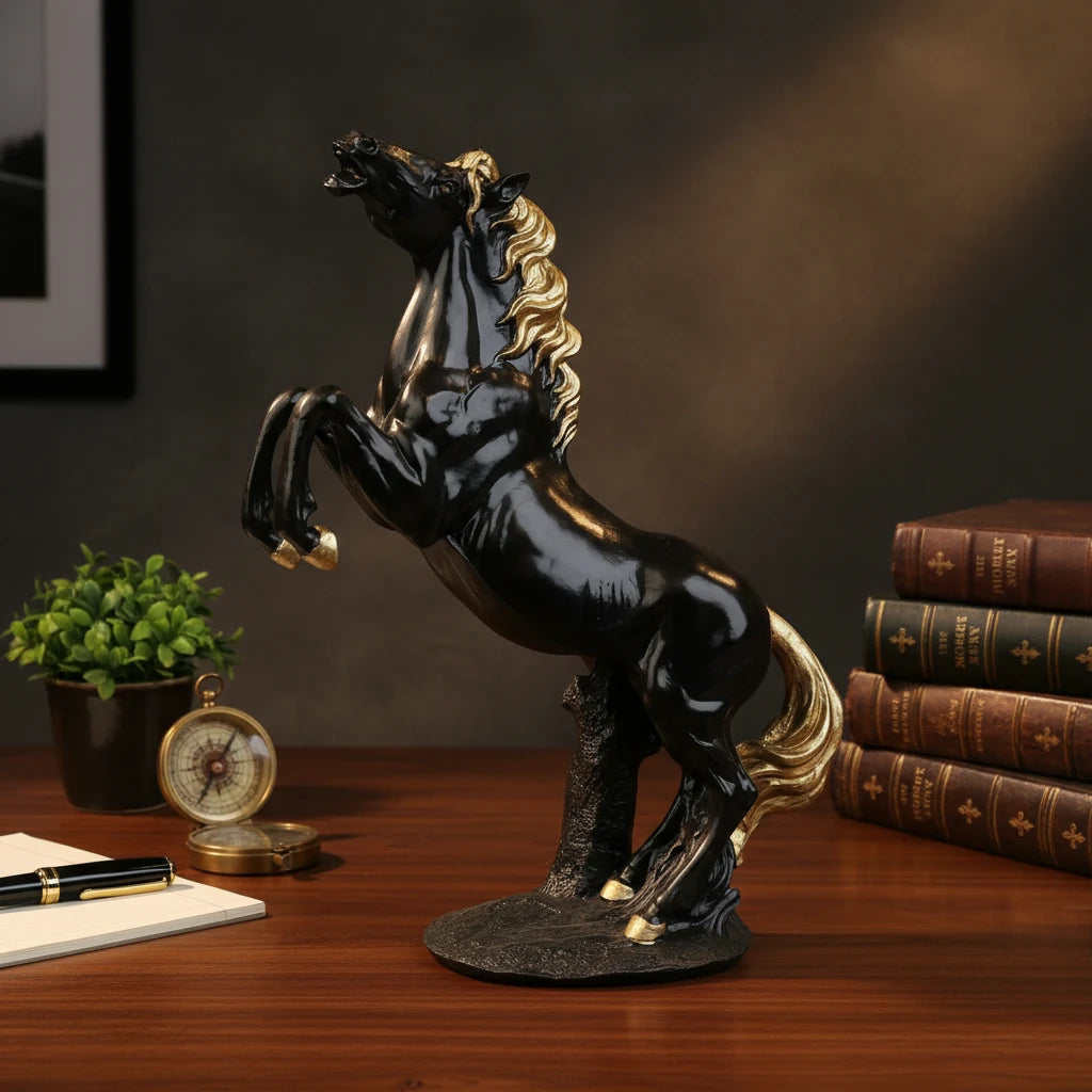 Royal Stallion of the Steppe - Black