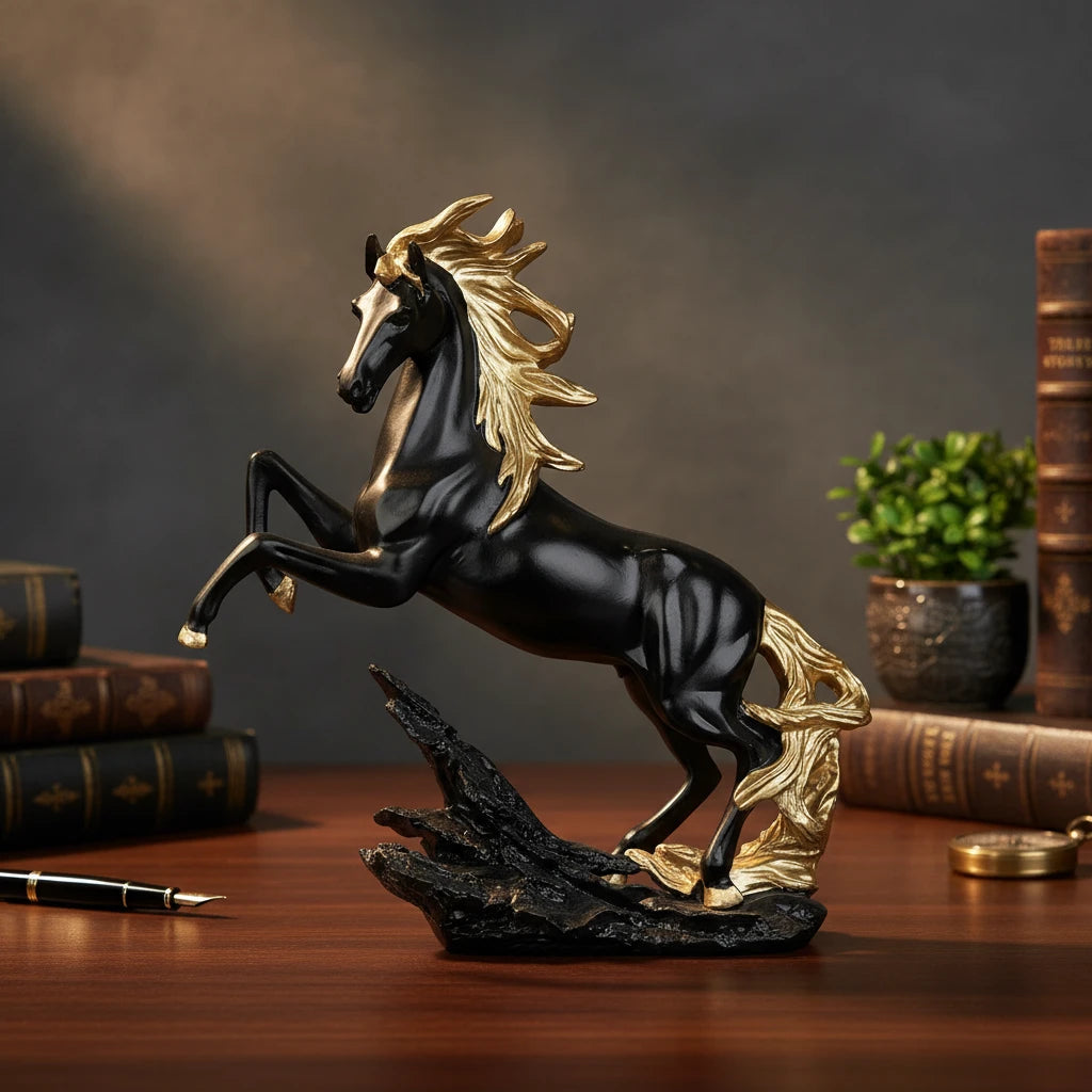 Royal Stallion of the Steppe - Onyx Black