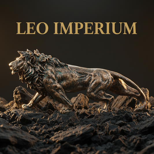 Stalking Lion Decor Statue-antique copper