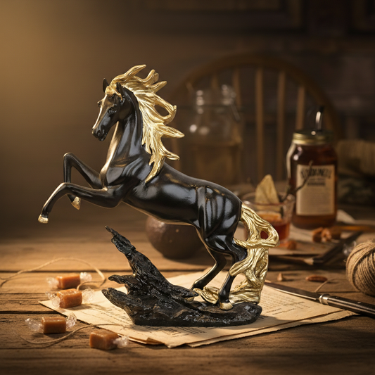 Royal Stallion of the Steppe - Onyx Black