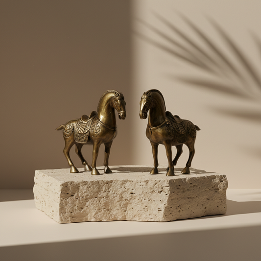 Royal Heritage War Horse - Antique Brass