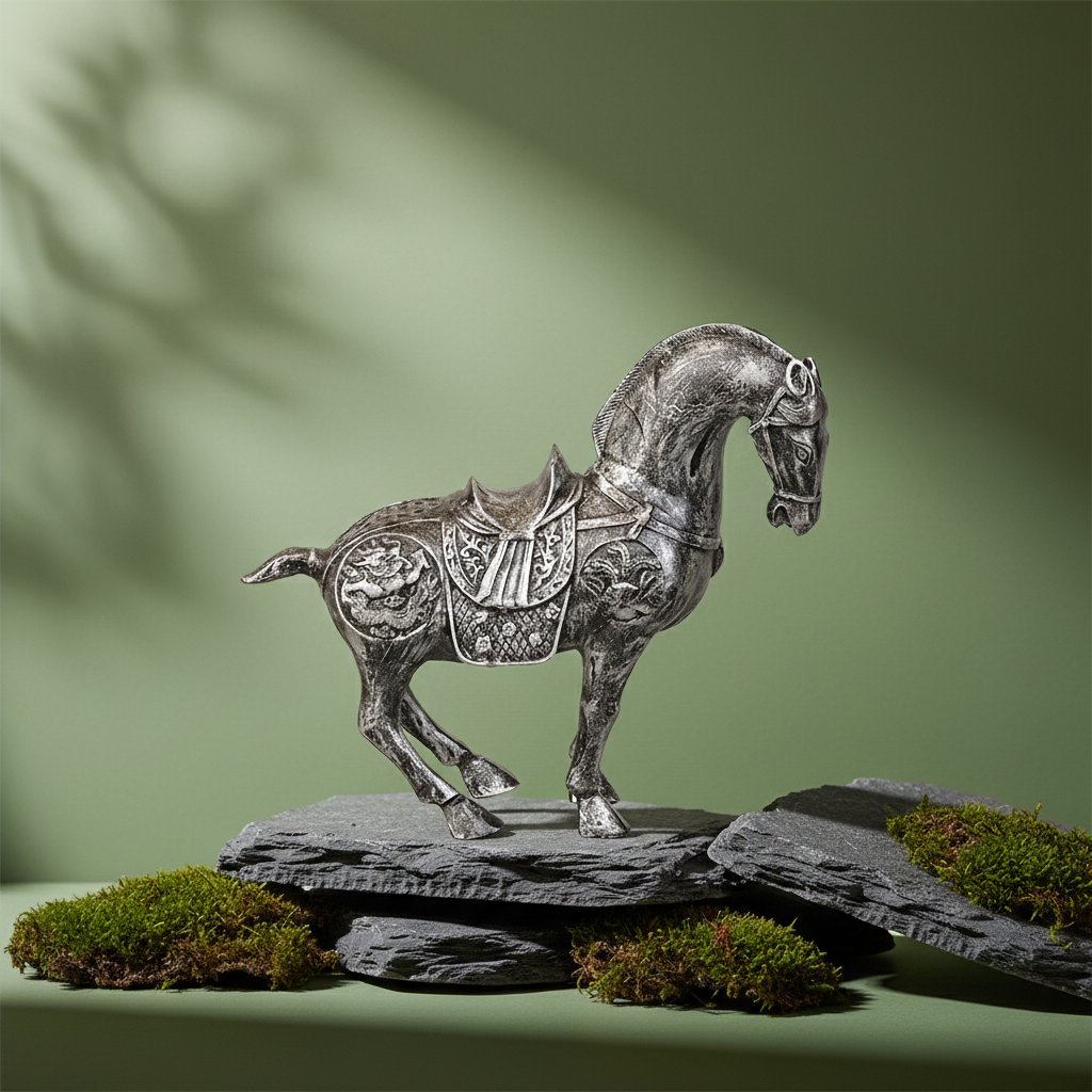 Royal Heritage War Horse - Antique Silver