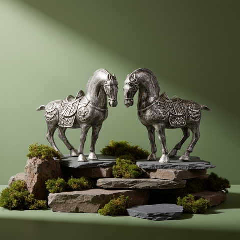 Royal Heritage War Horse - Antique Silver