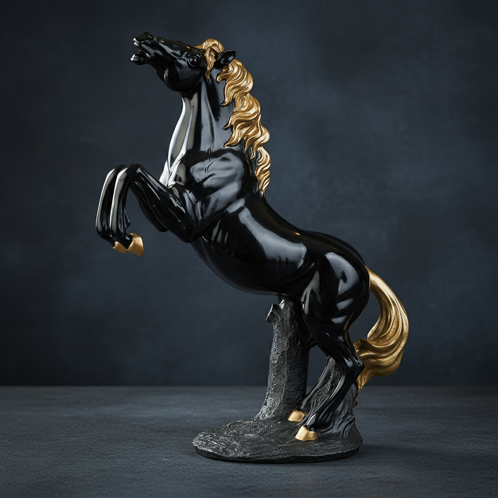Royal Stallion of the Steppe - Black