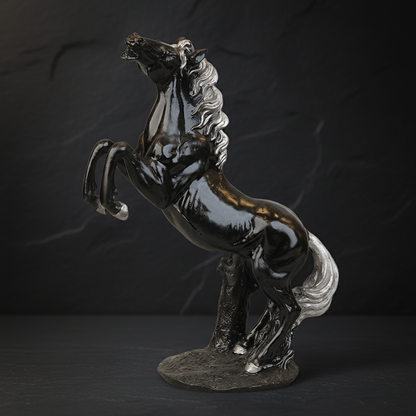 Royal Stallion of the Steppe - Silver Black