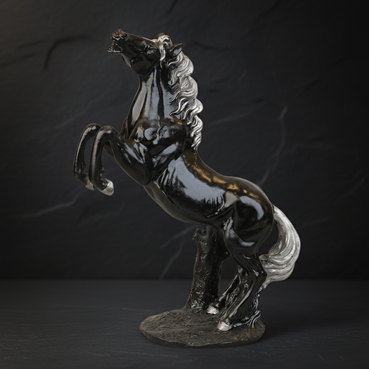 Royal Stallion of the Steppe - Silver Black