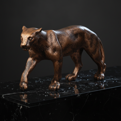 Royal Prowling Jaguar - Antique Copper
