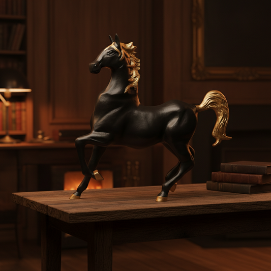 Royal Stallion of the Steppe - Black