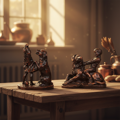 Royal Companionship Pair - Copper Mahogany Collection